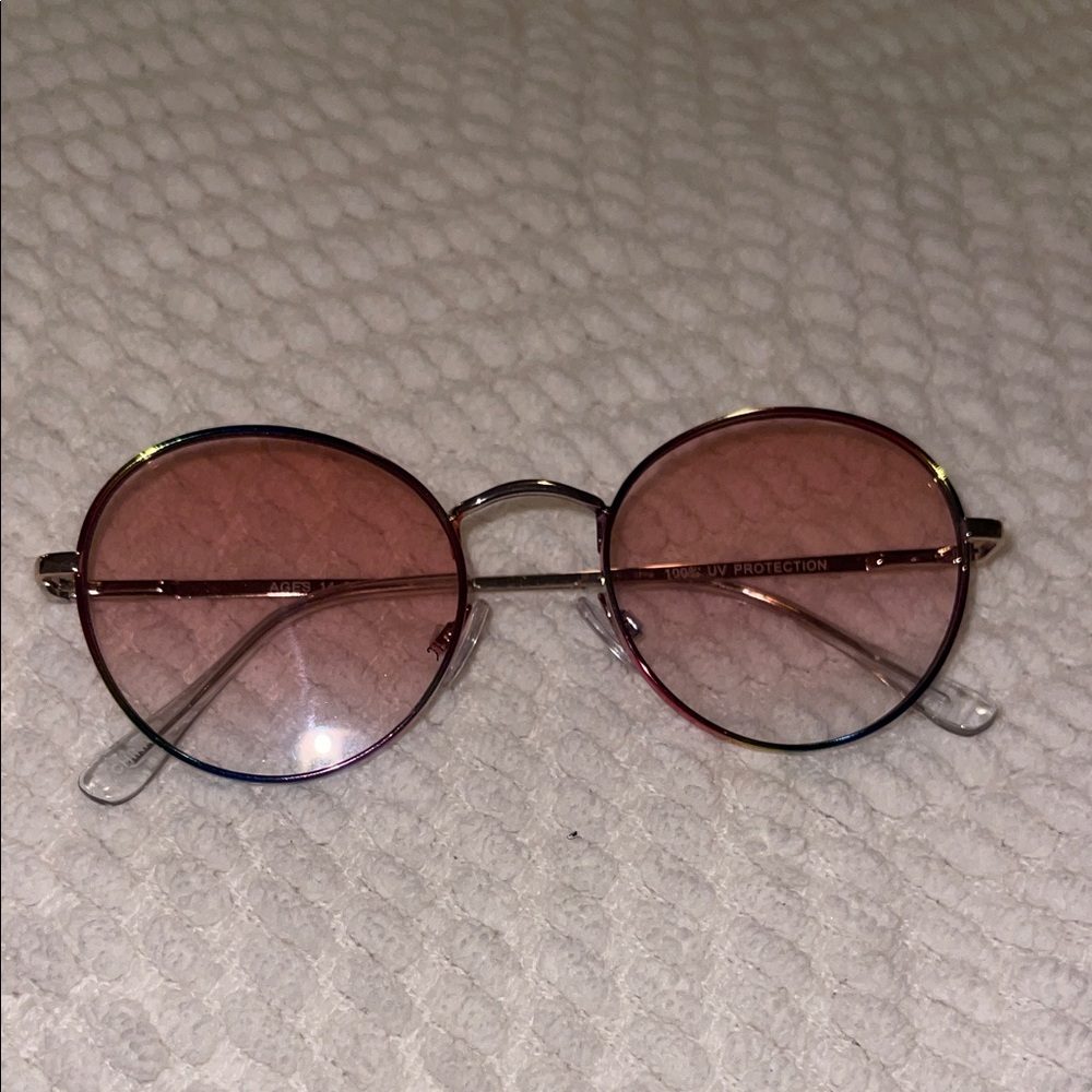 Source Unknown Pink and Blue Gradient Sunglasses
